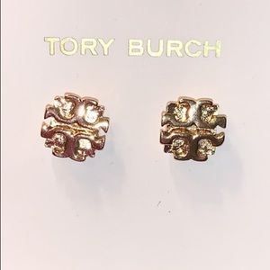 Tory Burch logo stud earrings
